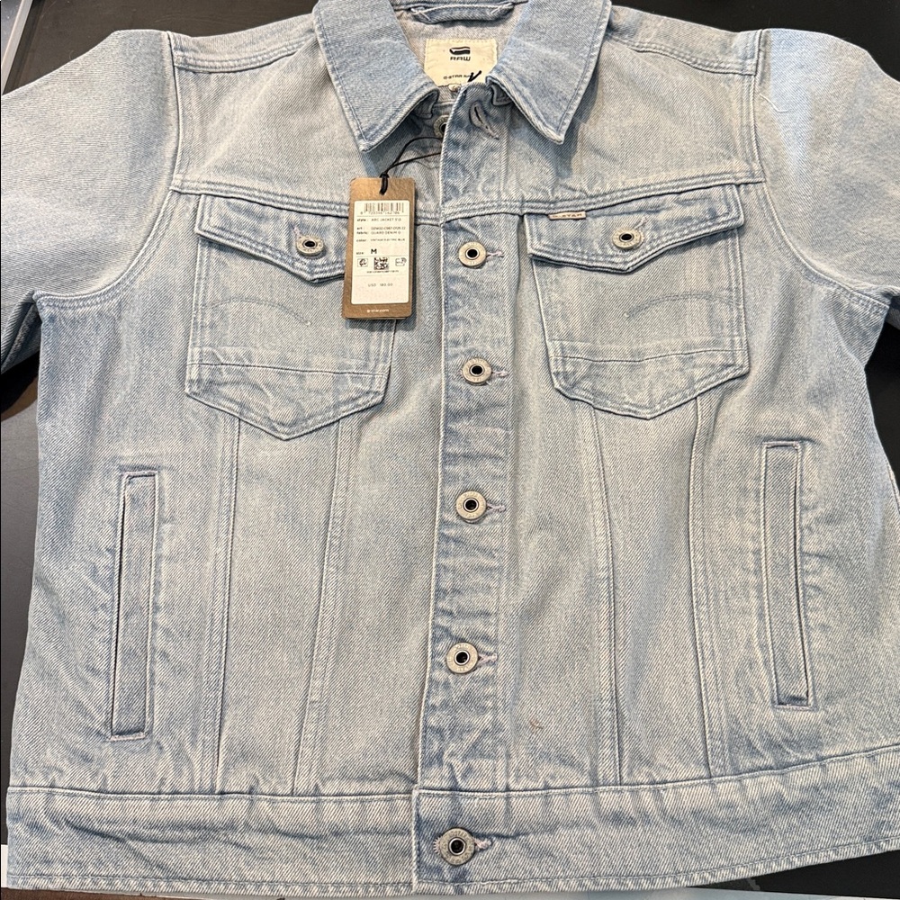 NWT G-Star ARC JACKET S/S IN VINTAGE ELECTRIC BLUE SIZE MED - Picture 7 of 7